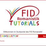 Forschungsdaten im Suchportal des FID Romanistik