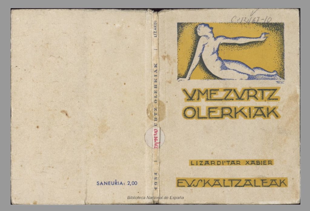 Frontpage: Umezurtz olerkiak (Lzardi 1934)