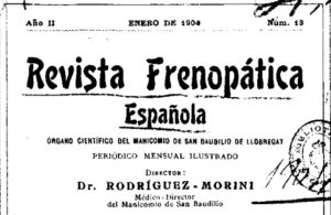 Deckblatt Revista Frenopática Española