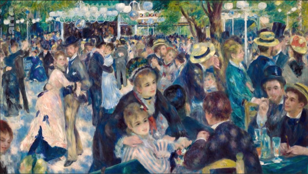 Bal du moulin de la Galette (Tanz im Moulin de la Galette) von Pierre-Auguste Renoir (1876)